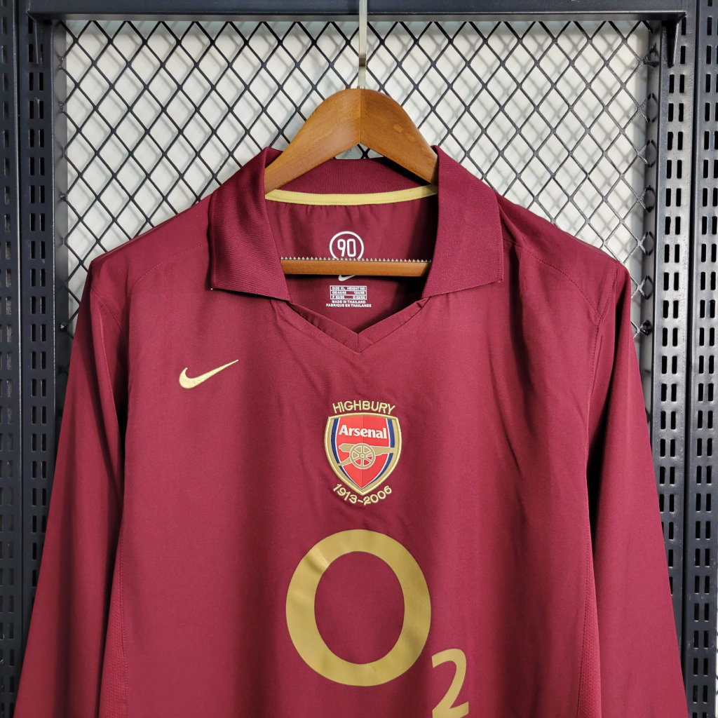 Retro Arsenal 2005/2006 Tay Dài ( Sân Khách )