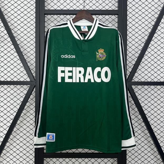 Retro Deportivo de La Coruña 1999/2000 Tay Dài ( Sân Khách )