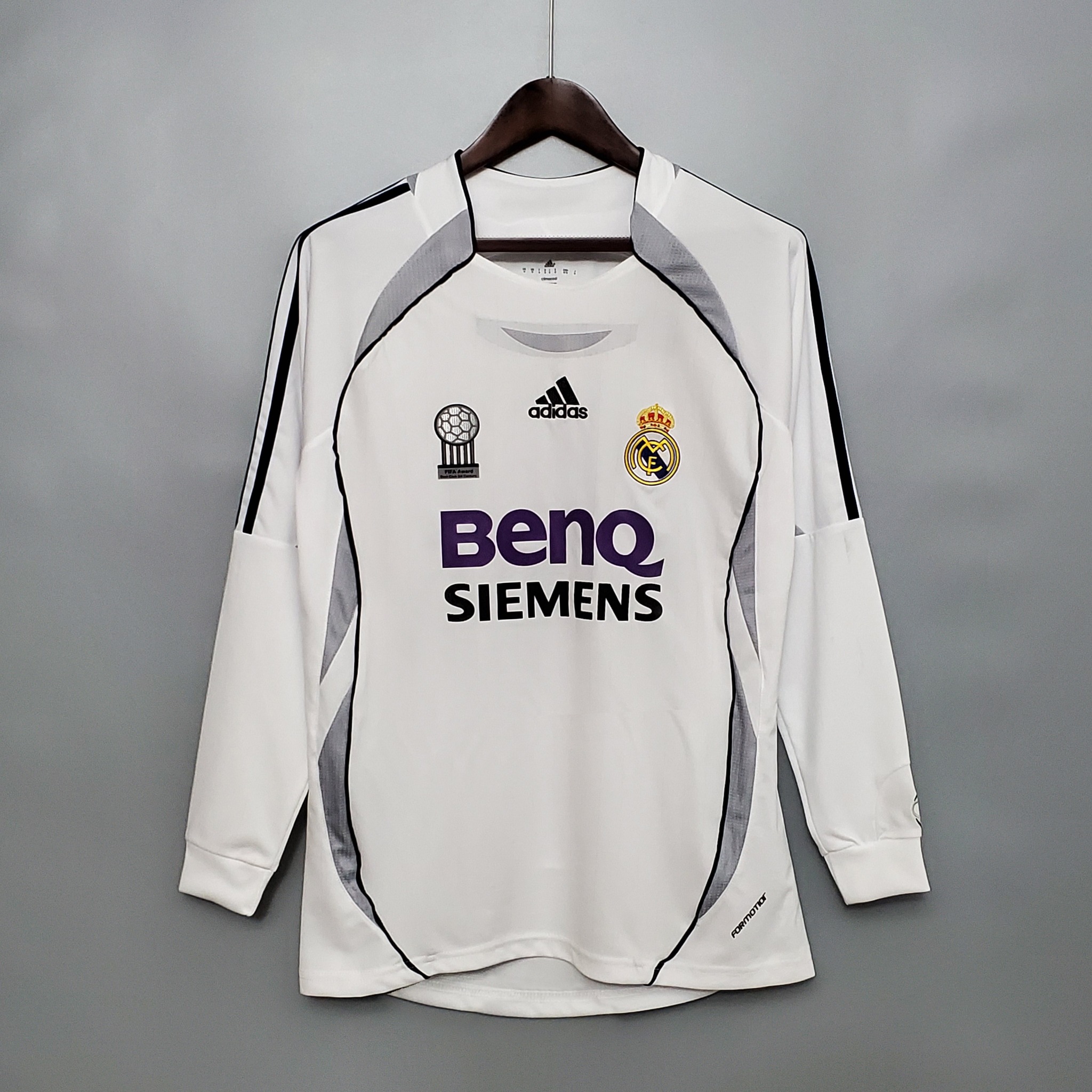 Retro Real Madrid 2006/2007 Tay Dài ( Sân Nhà )