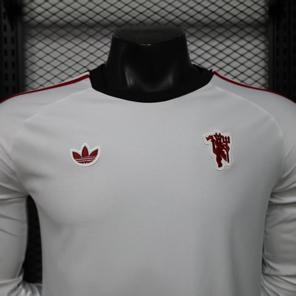 Áo Thun MU 2026 Tay Dài Trắng ( Adidas Originals )