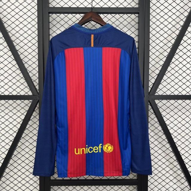 Retro Barcelona 2016/2017 Tay Dài ( Sân Nhà )