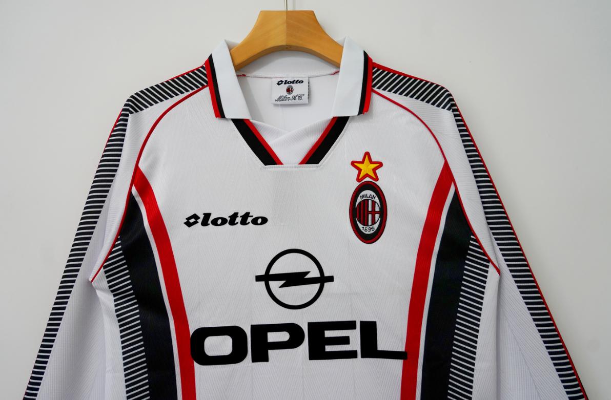 Retro Ac Milan 1997/1998 Tay Dài ( Sân Khách )