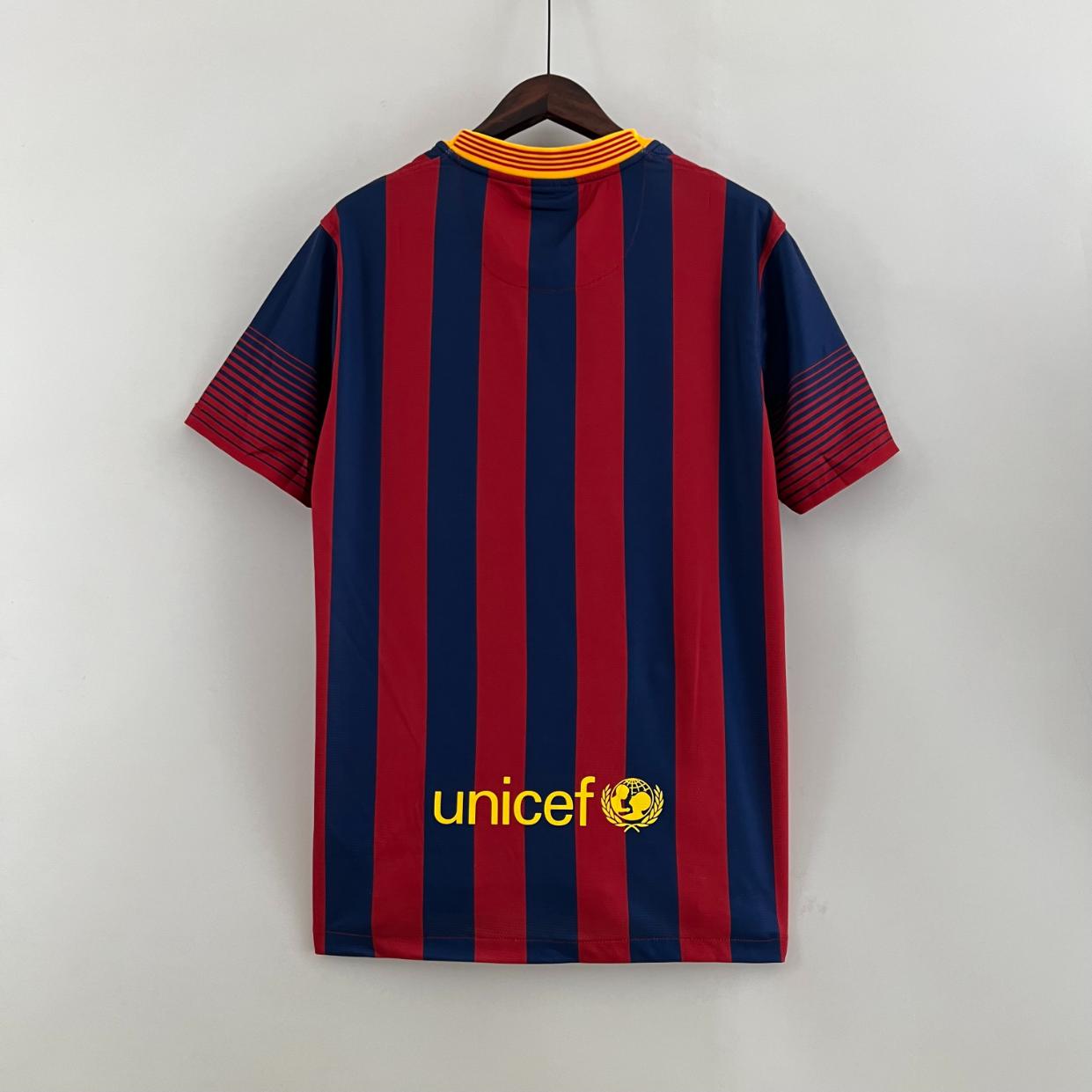Soccer Jersey Camisa Del Barcelona 2014 Children's Short Sleeved