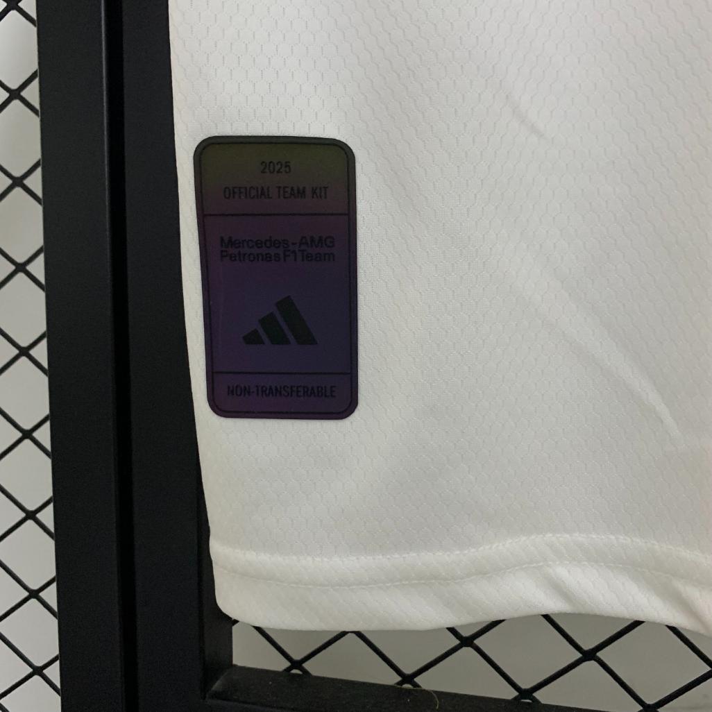 Áo Thun F1 Mercedes 2025 ( Trắng )