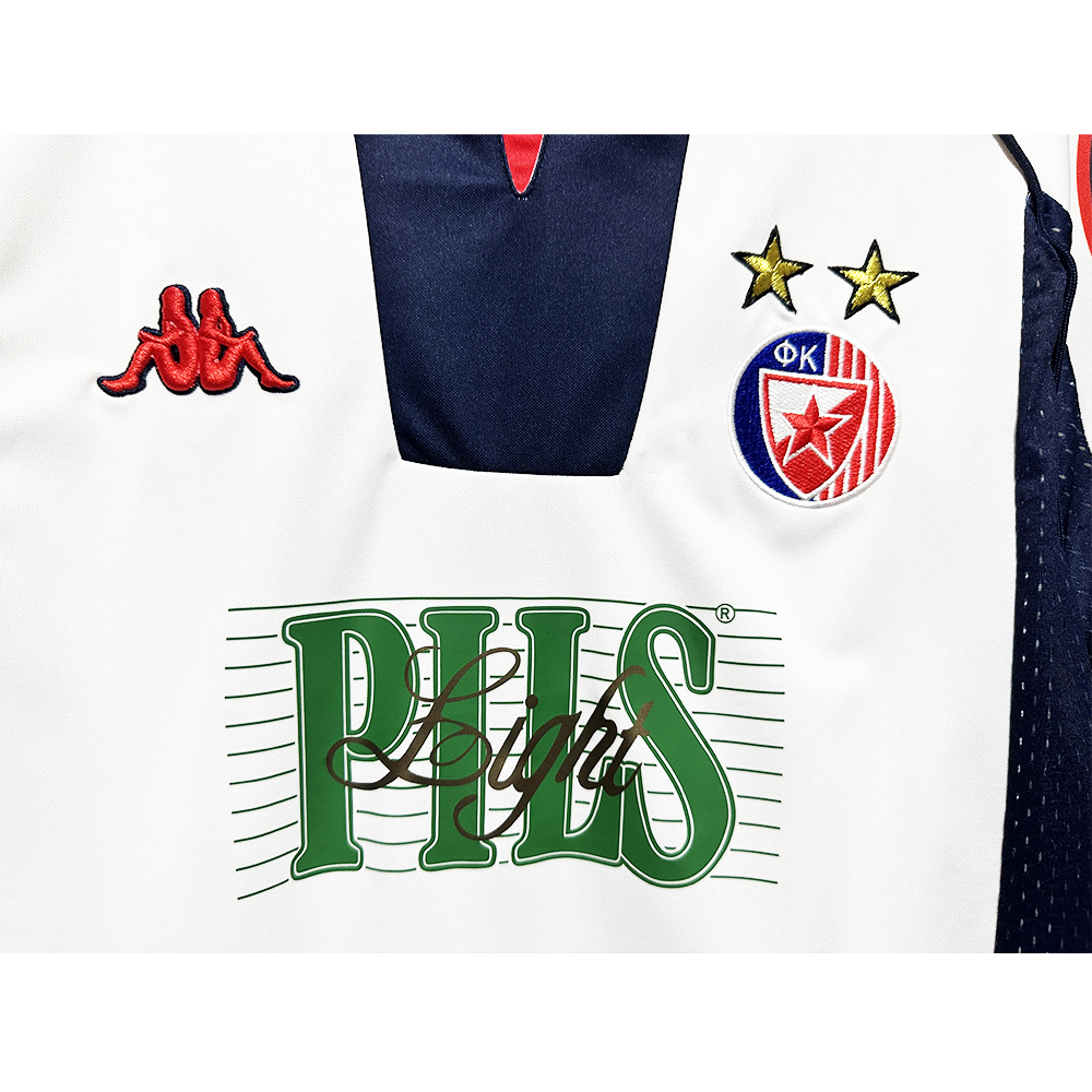 Retro Red Star Belgrade 1999/2000 Tay Dài ( Sân Khách )