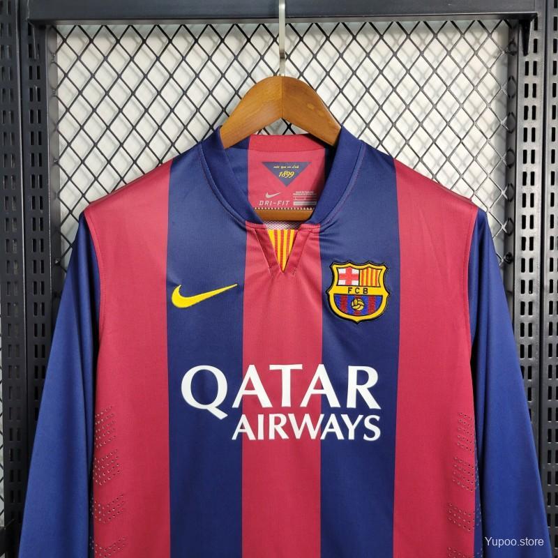 Retro Barcelona 2014/2015 Tay Dài ( Sân Nhà )