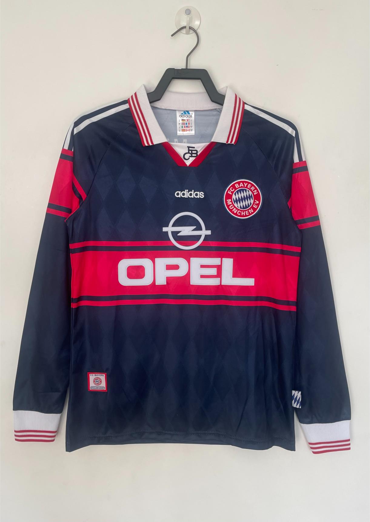 Retro Bayern Munich 1997/1999 Tay Dài ( Sân Khách )