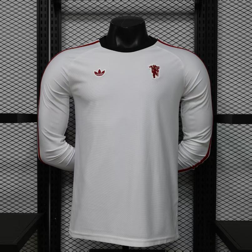 Áo Thun MU 2026 Tay Dài Trắng ( Adidas Originals )
