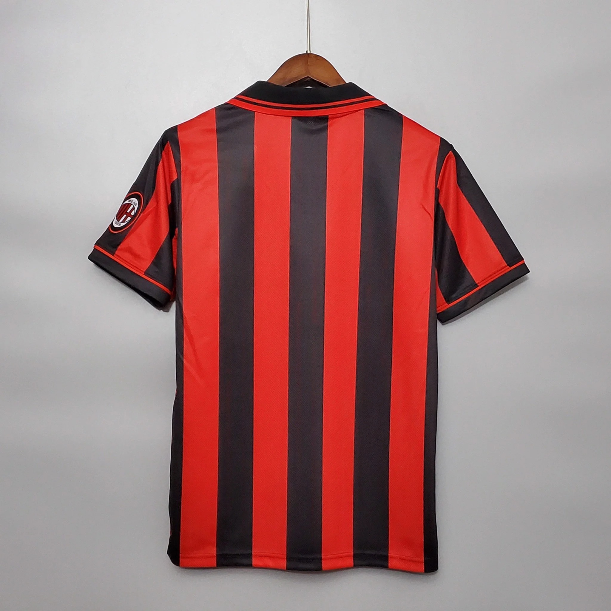 Maillot Domicile AC Milan 1996/97 Lotto - Taille XL, Occasion, Manches Courtes, Rouge, Italie