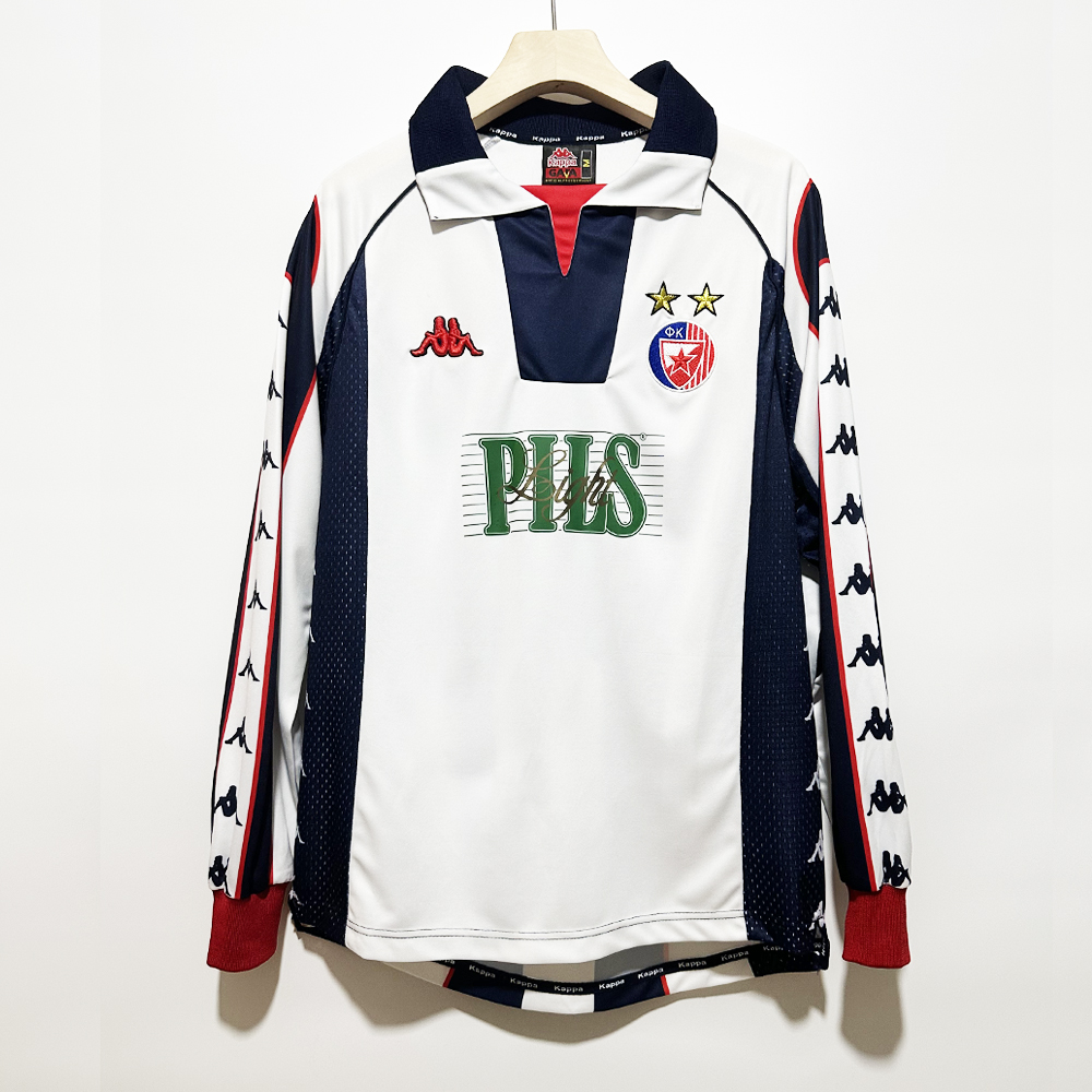 Retro Red Star Belgrade 1999/2000 Tay Dài ( Sân Khách )