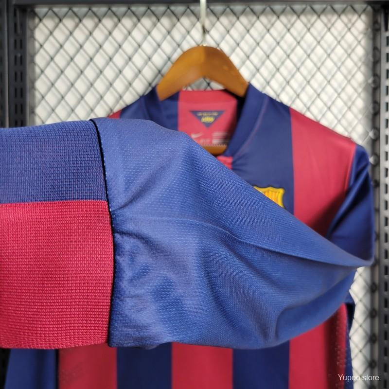 Retro Barcelona 2014/2015 Tay Dài ( Sân Nhà )