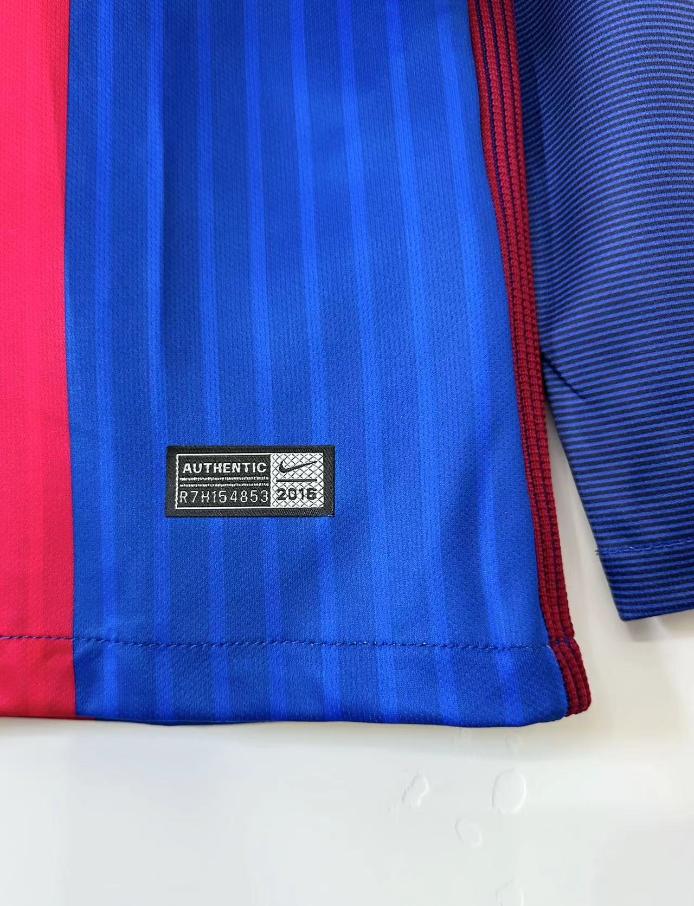 Retro Barcelona 2016/2017 Tay Dài ( Sân Nhà )