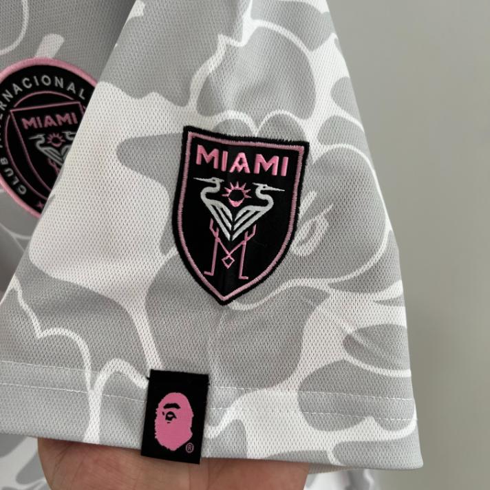 Áo Thun Bape X Miami 2026 ( Xám )