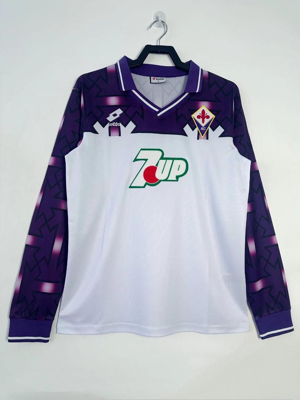 Retro Fiorentina 1992/1993 Tay Dài ( Sân Khách )