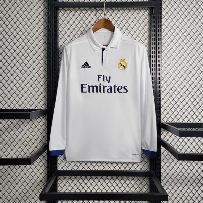 Retro Real Madrid 2016/2017 Tay Dài ( Sân Nhà )