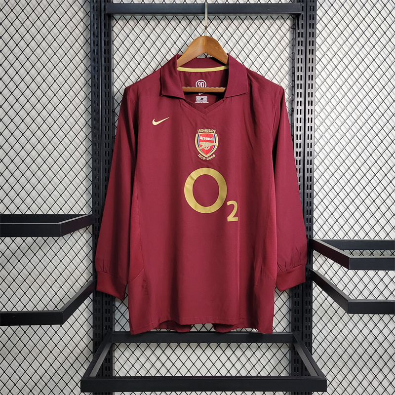 Retro Arsenal 2005/2006 Tay Dài ( Sân Khách )