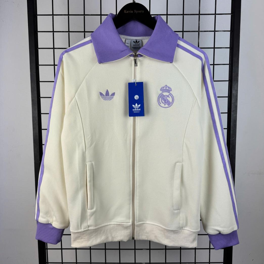 Áo Khoác Real Madrid OG 2024 ( Wonder White )
