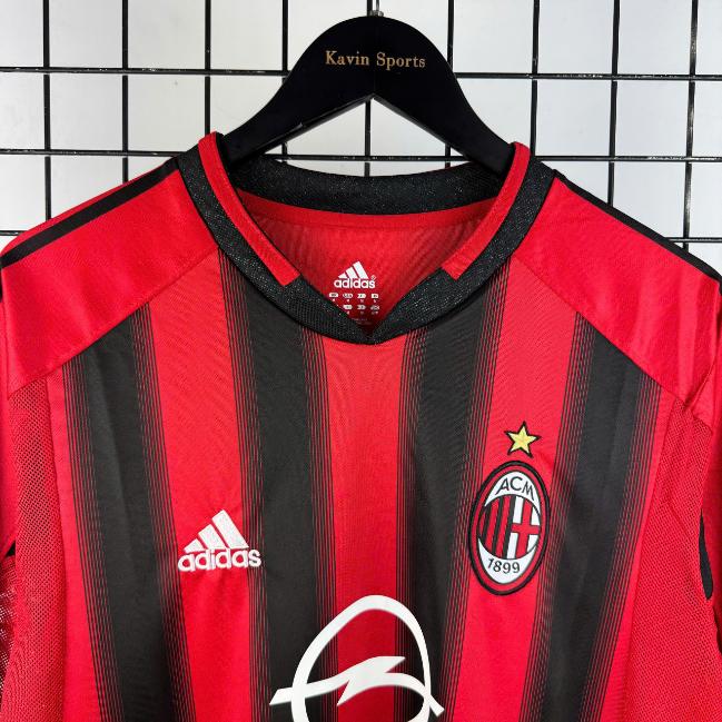 Retro Ac Milan 2004/2005 Tay Dài ( Sân Nhà )