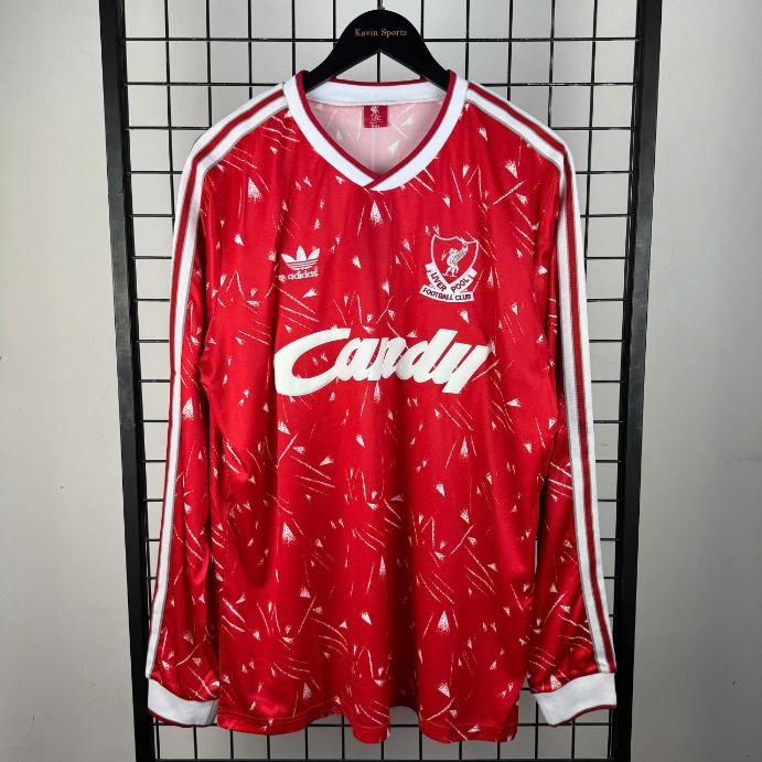 Retro Liverpool 1989/1991 Tay Dài ( Sân Nhà )