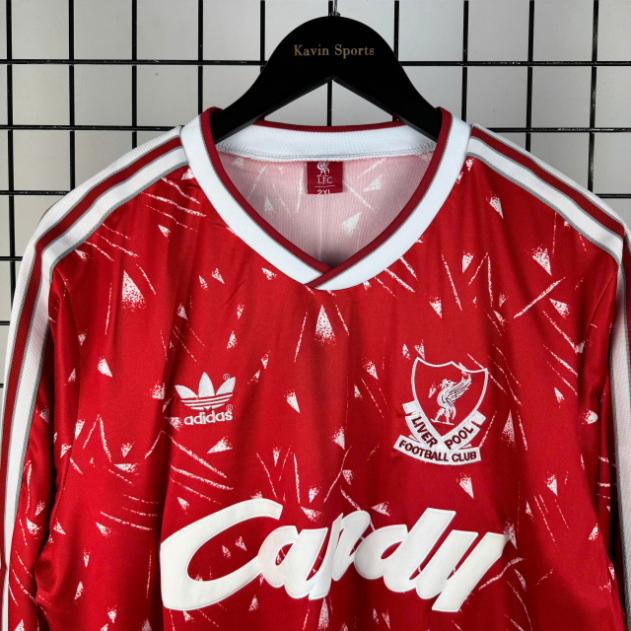 Retro Liverpool 1989/1991 Tay Dài ( Sân Nhà )