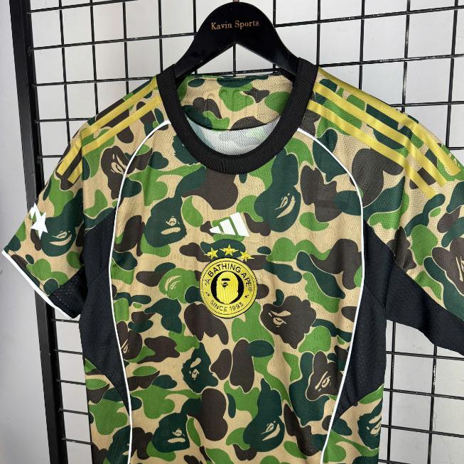 Áo Thun Adidas 2025 ( Bape FB Green )
