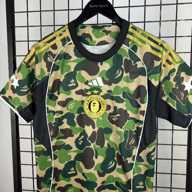 Áo Thun Adidas 2025 ( Bape FB Green )