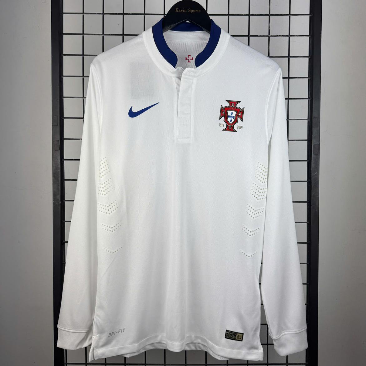 Retro Bồ Đào Nha 2014 Tay Dài ( Sân Khách )