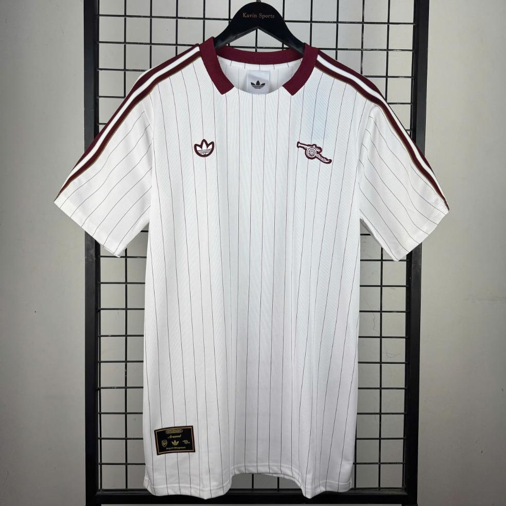 Áo Thun Arsenal 2025 ( Terrace Icons Trắng )