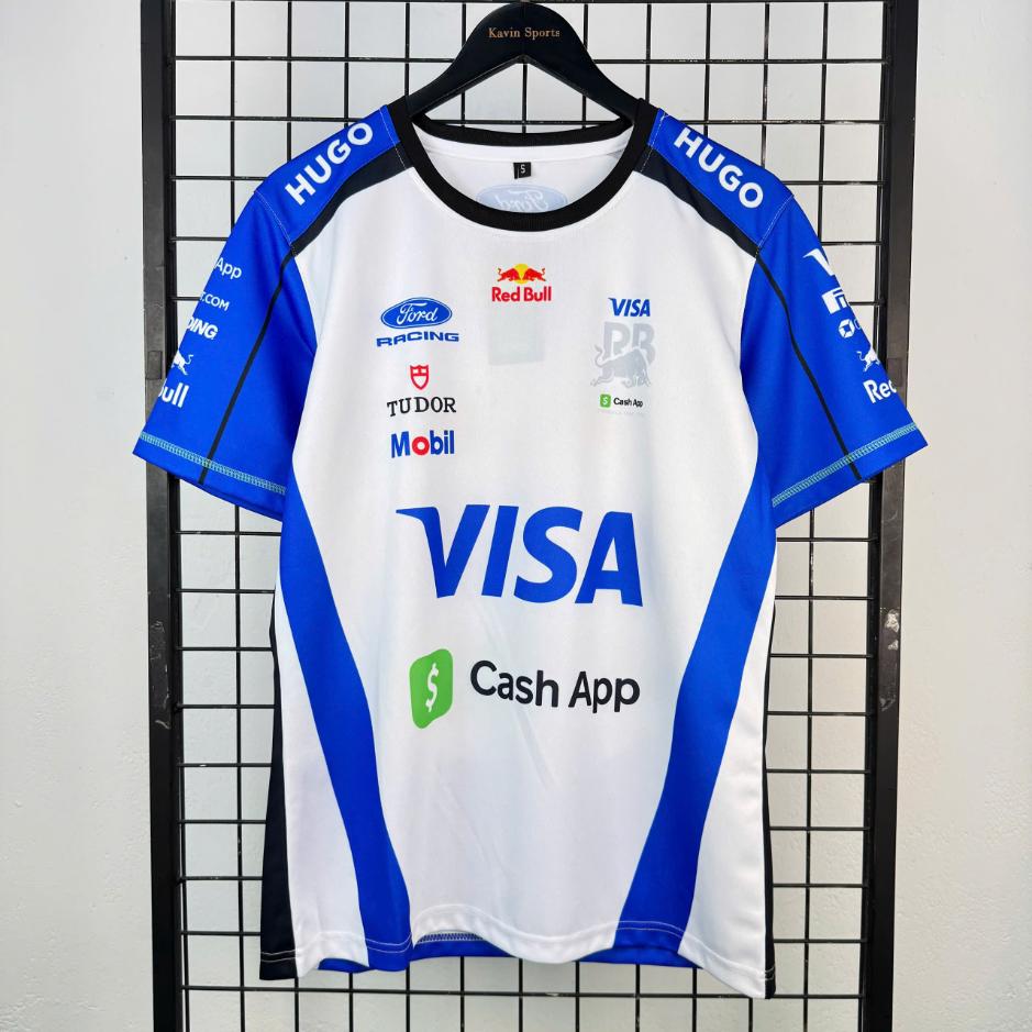 Áo Thun F1 Visa Cash App RB 2026 ( Trắng )