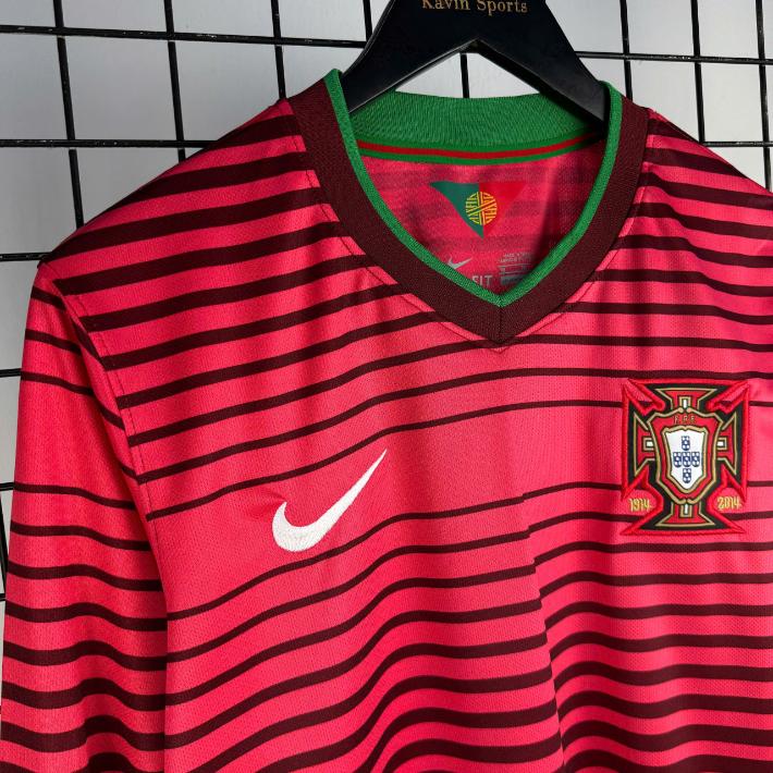 Retro Bồ Đào Nha 2014 Tay Dài ( Sân Nhà )