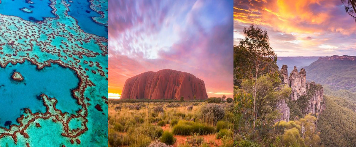 Du lịch Úc giá rẻ với hành trình khám phá các kỳ quan thiên nhiên hùng vĩ, phù hợp mọi du khách.