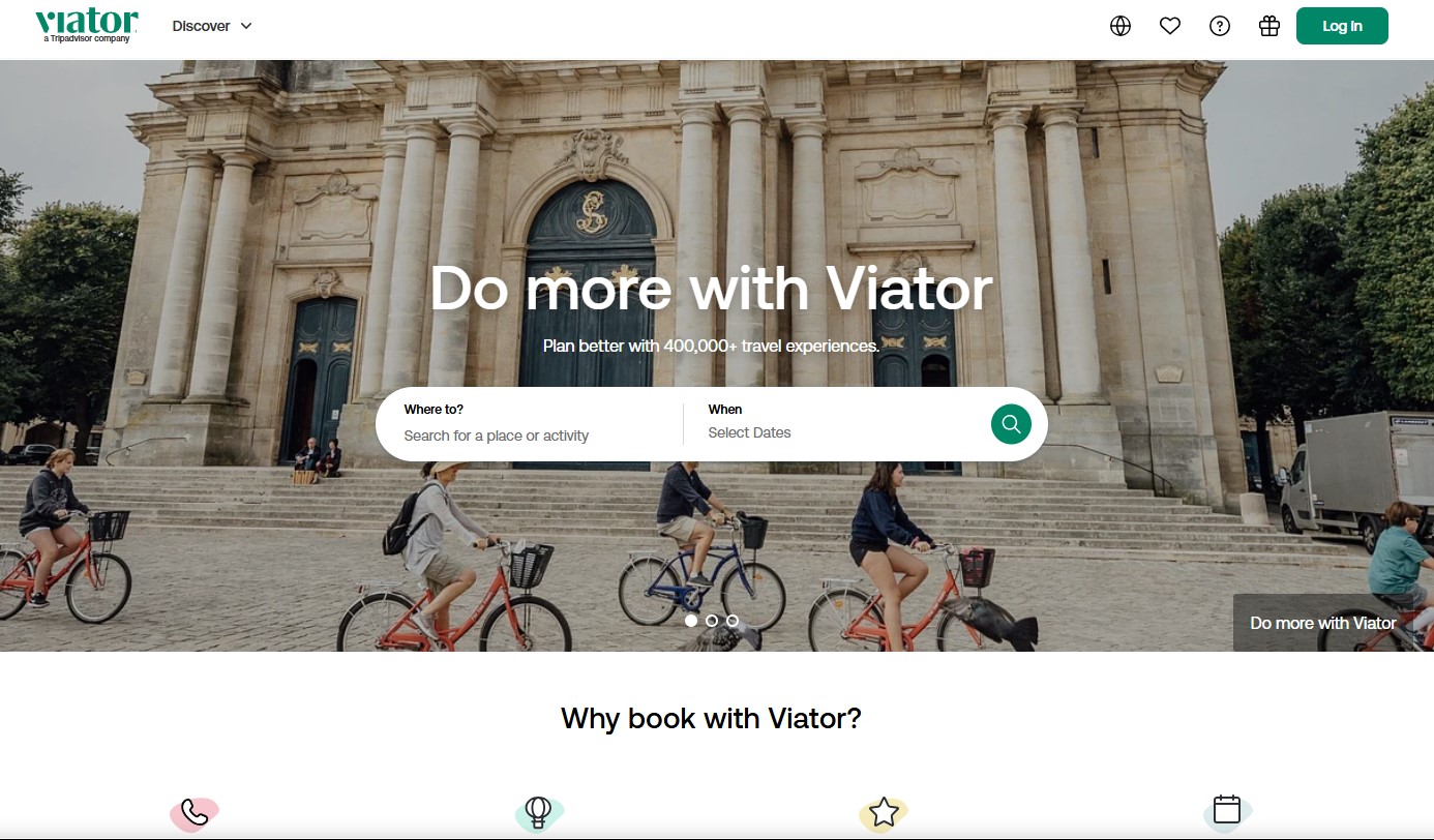 Viator – OTA chuyên về tour và trải nghiệm quốc tế