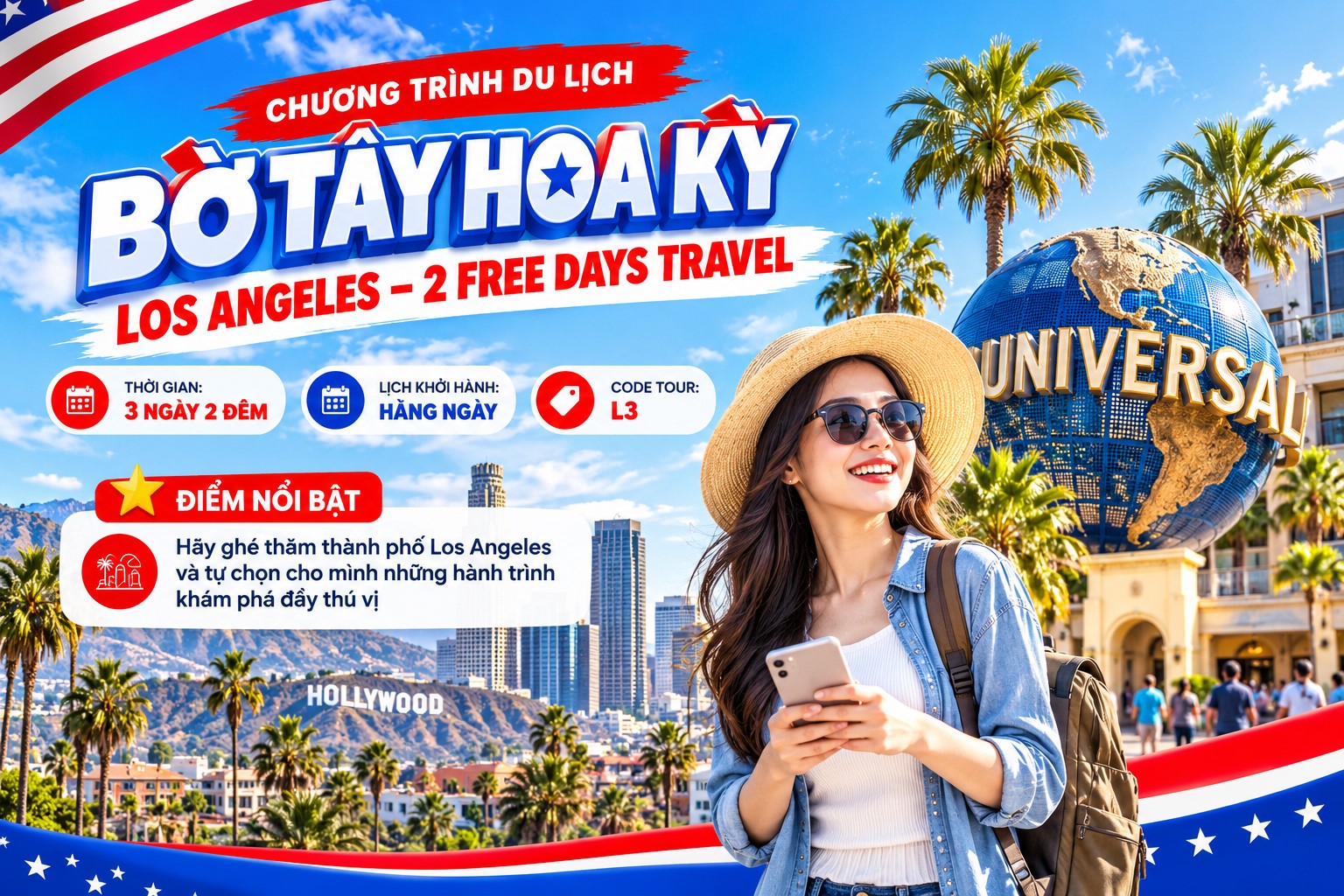 L3 - LOS ANGELES – 2 FREE DAYS TRAVEL
