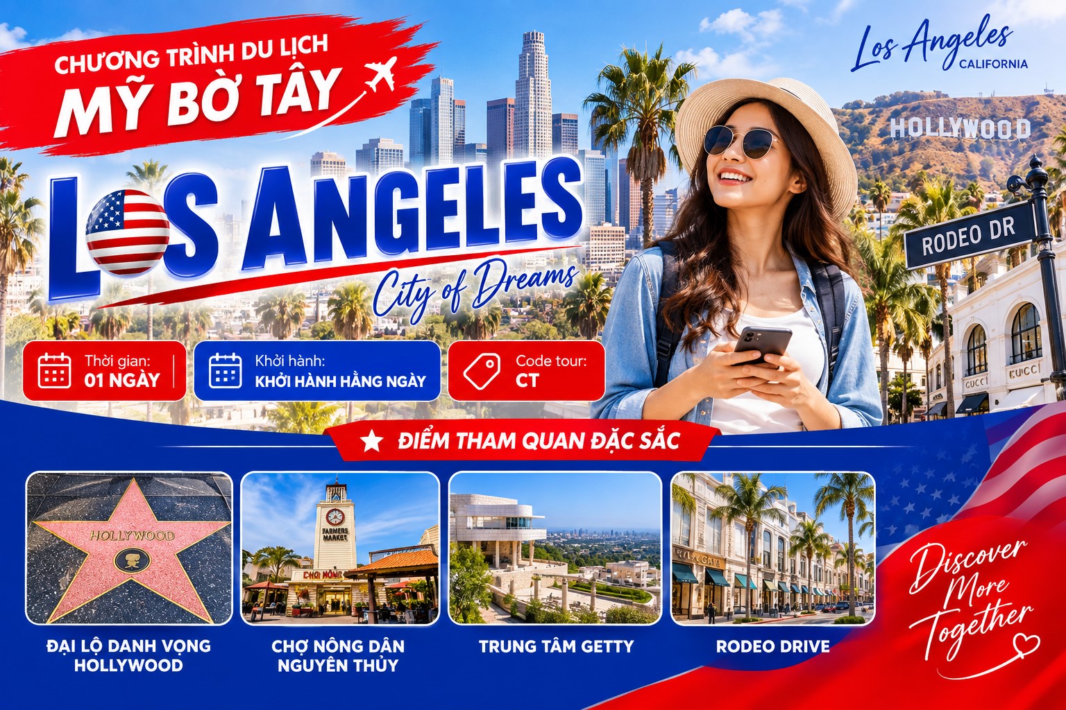 CT: CHƯƠNG TRÌNH DU LỊCH BỜ TÂY HOA KỲ  LOS ANGELES