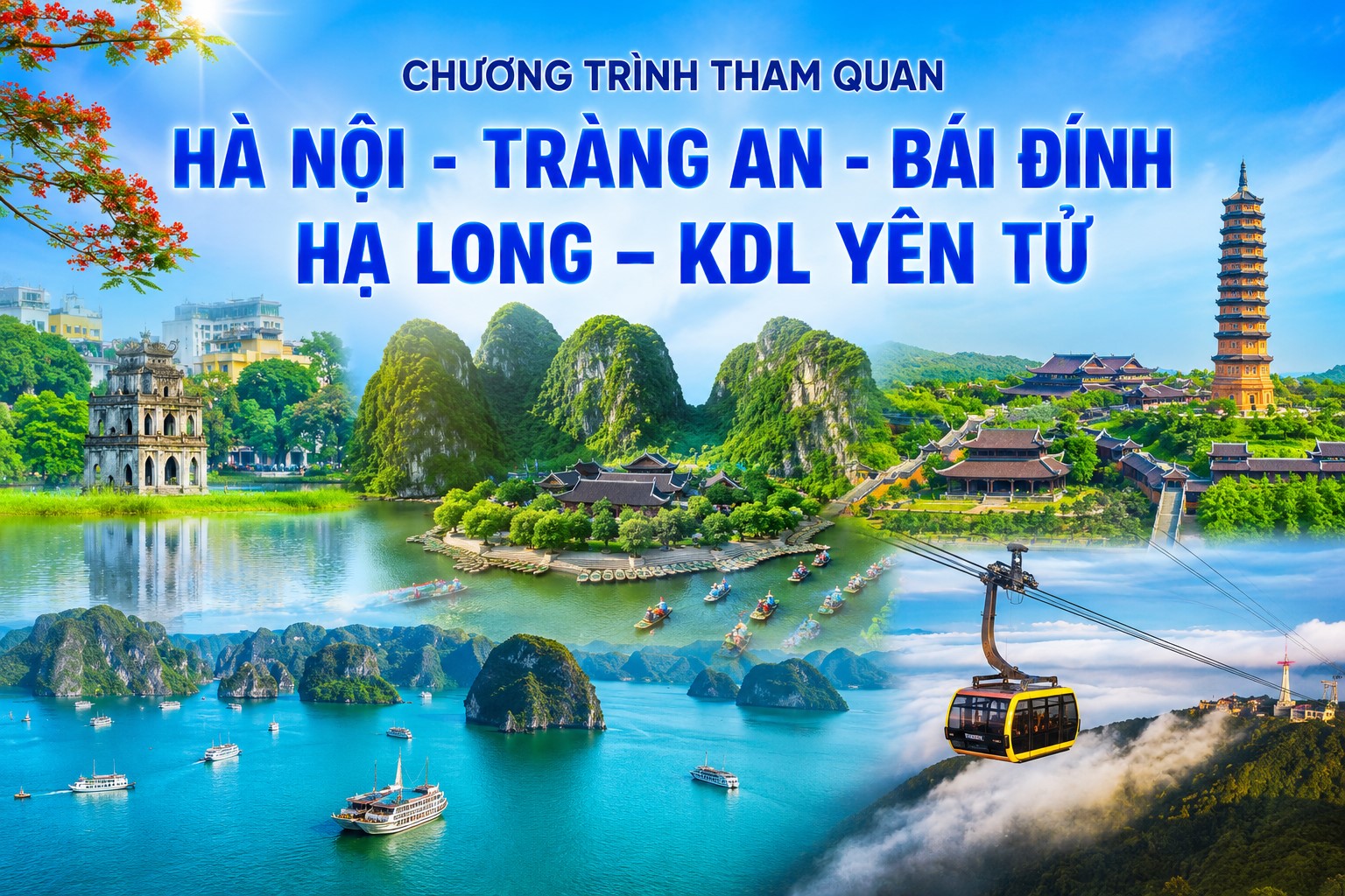 NSG.VL01 - CHƯƠNG TRÌNH THAM QUAN: HÀ NỘI - TRÀNG AN - BÁI ĐÍNH - HẠ LONG – KDL YÊN TỬ