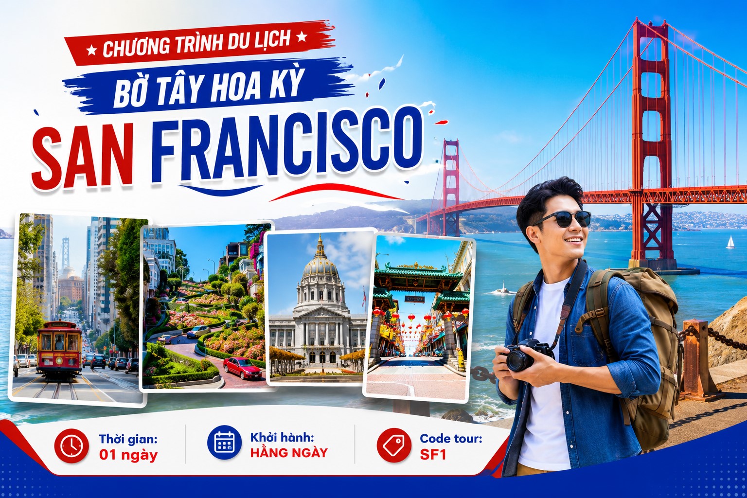 SF1 - CHƯƠNG TRÌNH DU LỊCH BỜ TÂY HOA KỲ