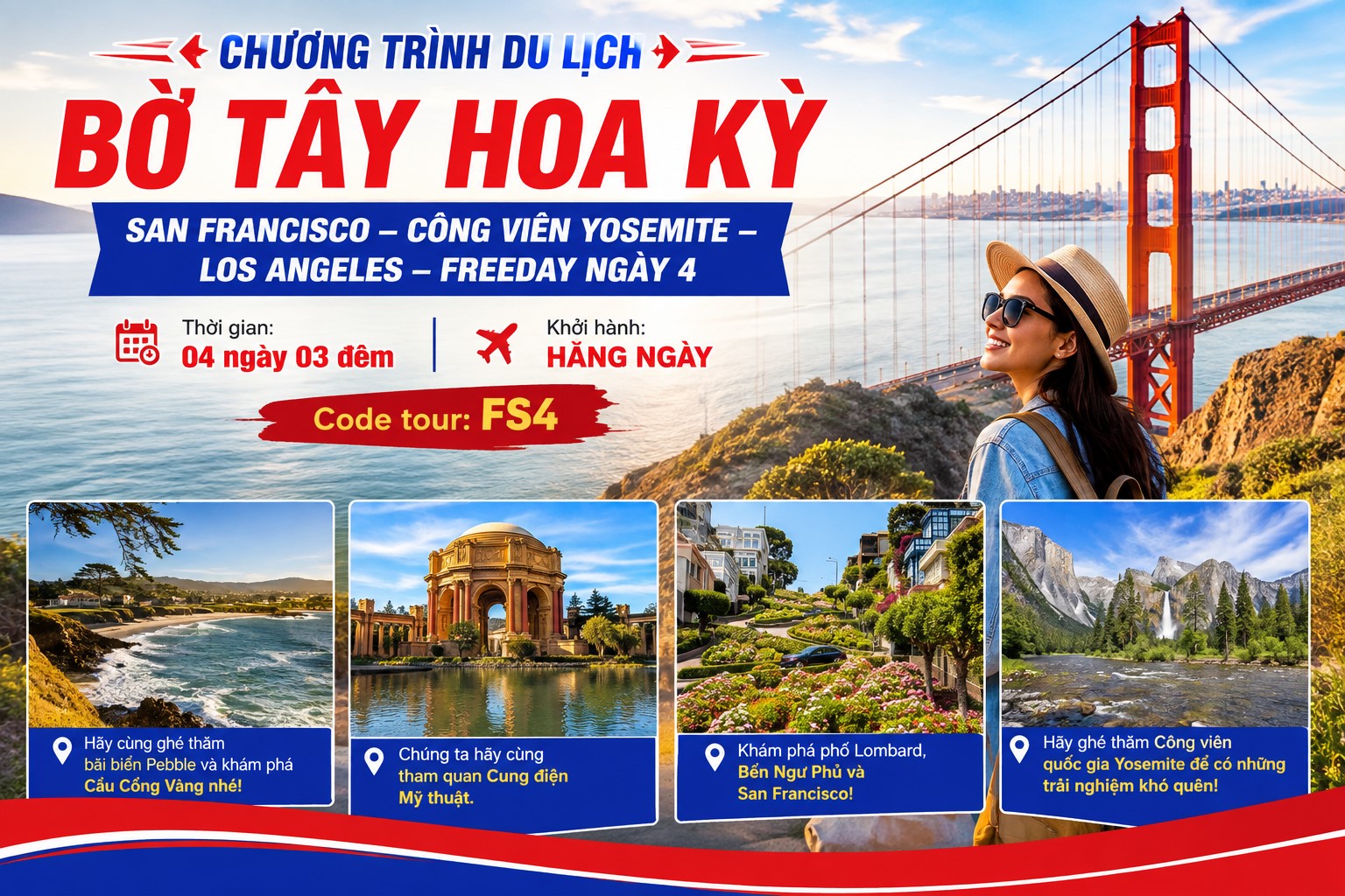 FS4 - SAN FRANCISCO - YOSEMITE NATIONAL PARK - LOS ANGELES – FREEDAY D4