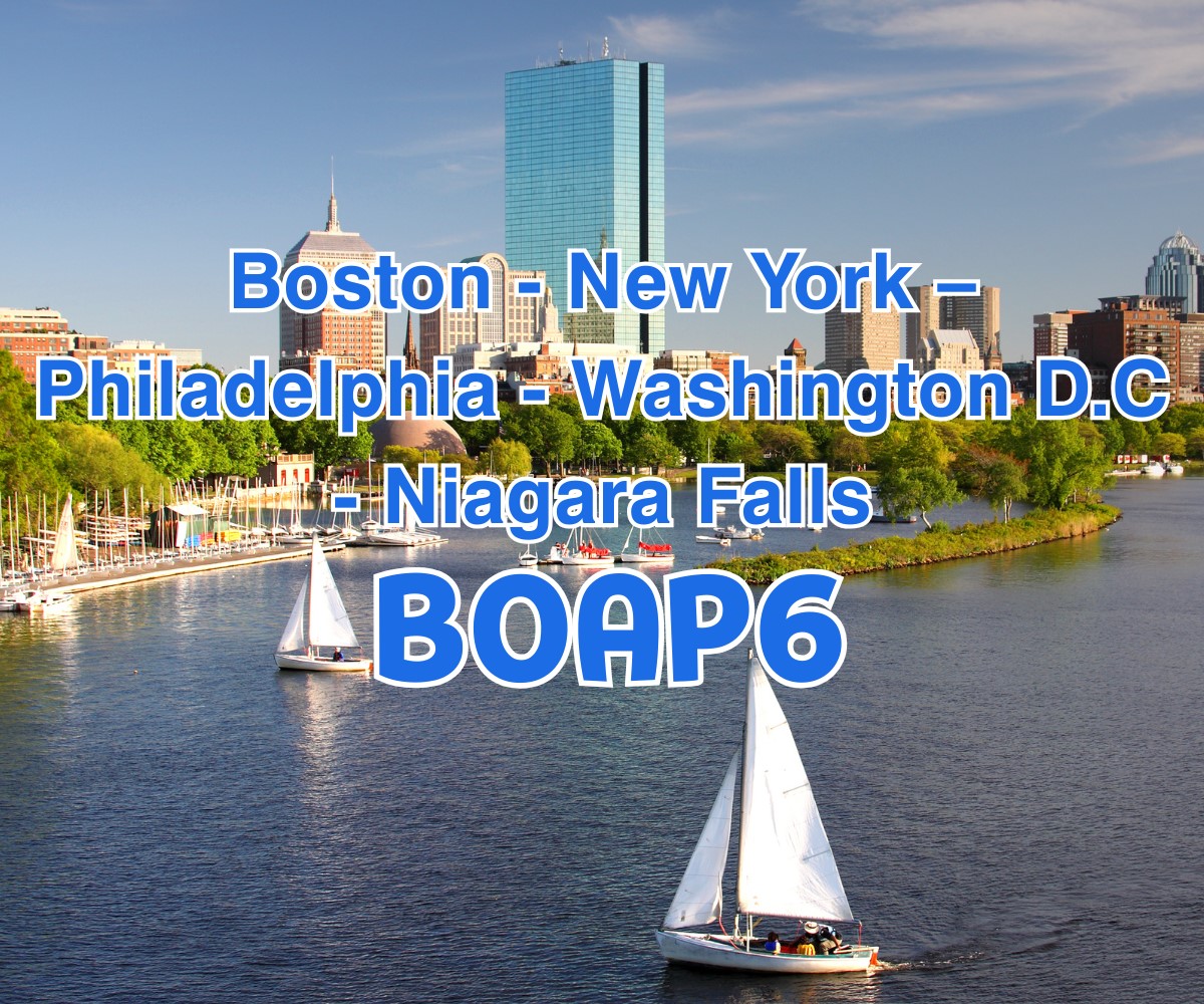 BOAP6 - CHƯƠNG TRÌNH DU LỊCH BỜ ĐÔNG  Boston - New York – Philadelphia - Washington D.C - Niagara Falls