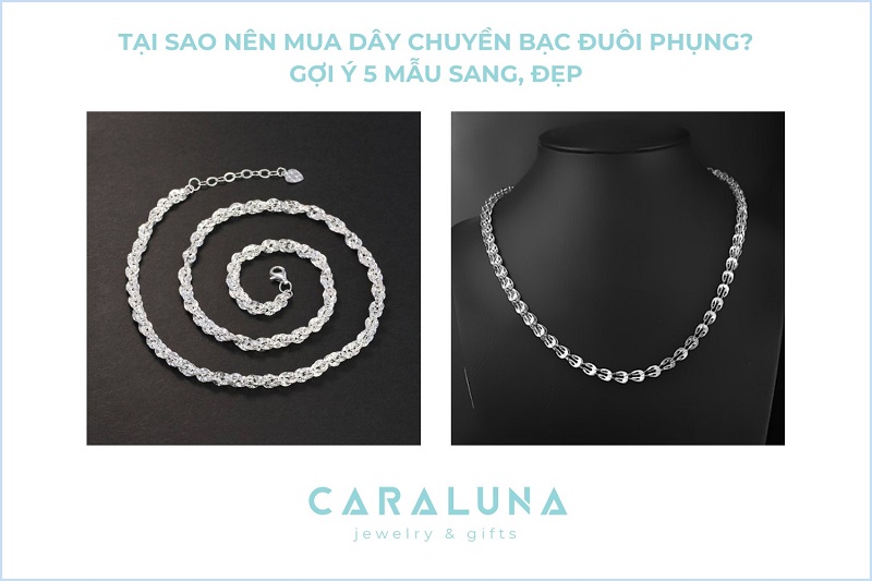 Tại sao nên mua dây chuyền bạc đuôi Phụng? Gợi ý 5 mẫu sang, đẹp