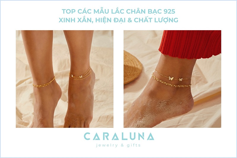 Top 6 mẫu lắc chân bạc 925 xinh xắn, hiện đại & chất lượng