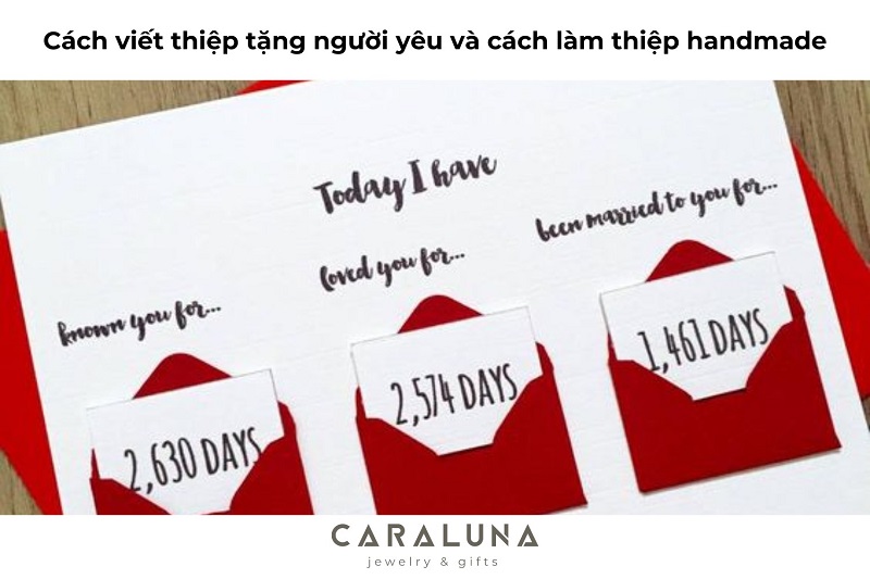 Cách viết thiệp tặng người yêu và cách làm thiệp handmade