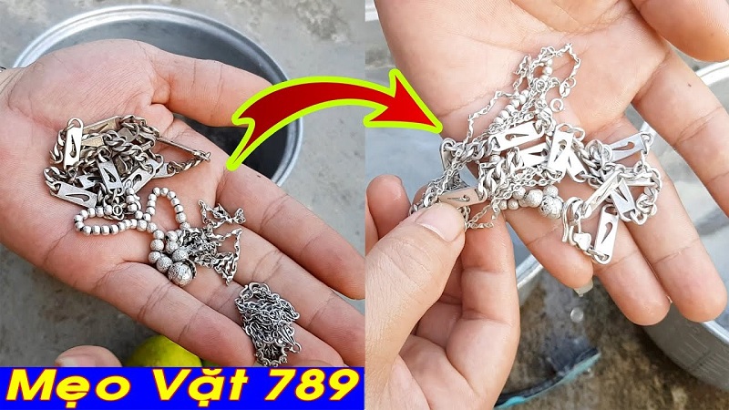 Phương pháp đánh bóng dây chuyền bạc