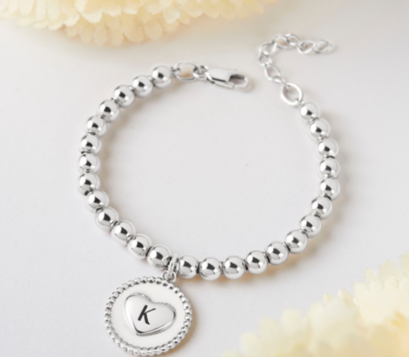 Vòng Tay Bi MAMA & NANA Khắc Chữ Cái Đầu Tên Cho Bé