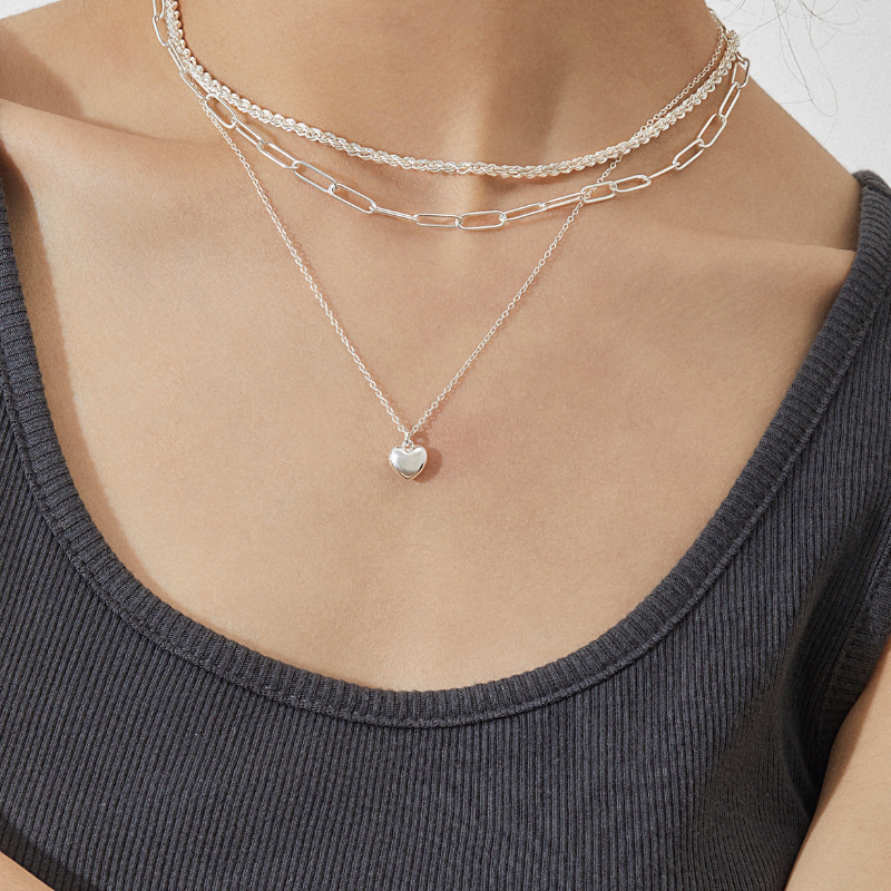 Dây Chuyền Bạc 925 Choker Xích Chữ Nhật Trơn Paperclip - VCN04