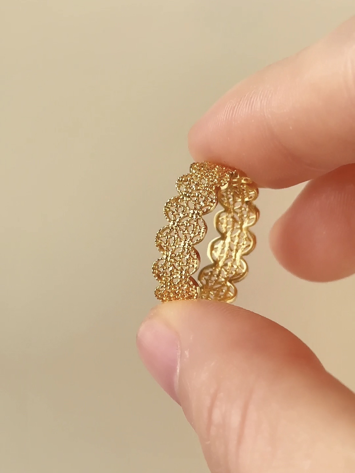 Nhẫn Kim Tiền Bạc 925 Mạ Vàng 18K - VCR18