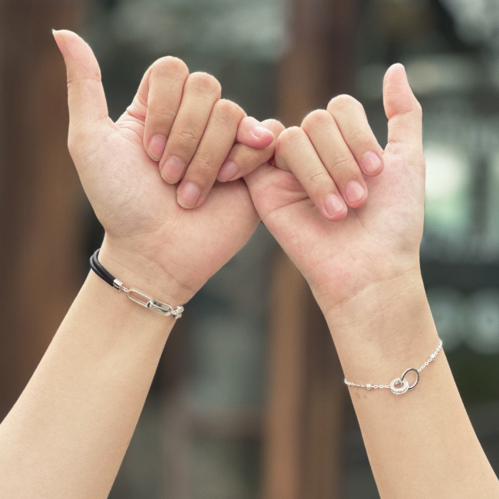 (Một Cặp) Bộ Vòng Tay Đôi Gắn Kết Eternity Love Nam Nữ - Trang Sức Cặp Đôi Ý Nghĩa - LDB28 + VYB29