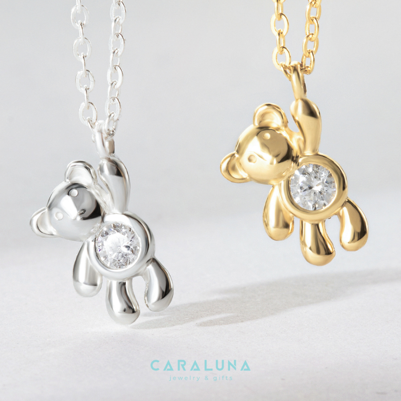 Lắc Tay Bạc 925 Gấu Dễ Thương Đính Đá - Lovely Bear - VYB32