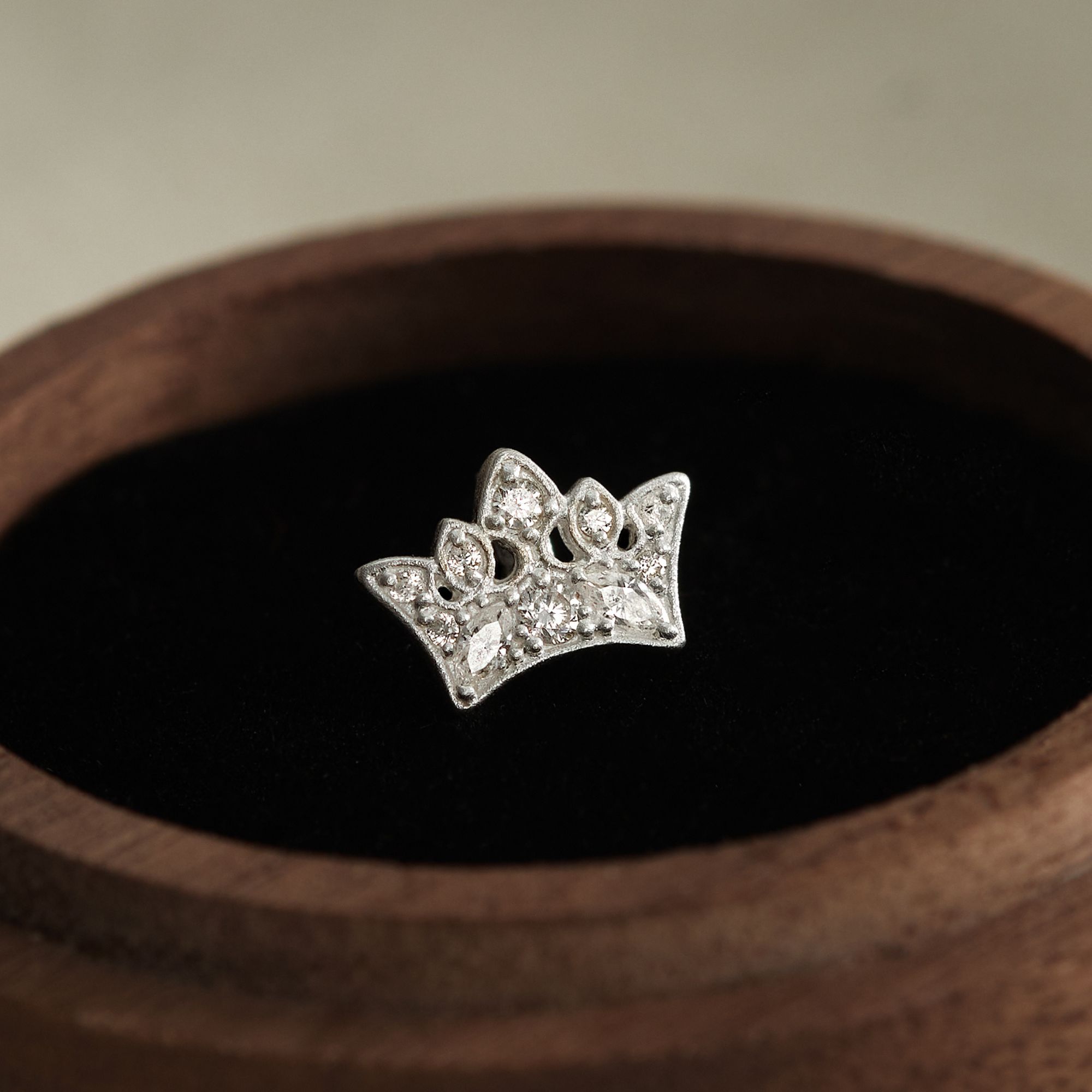 Charm Kính Bạc 925 Vương Miện -  Royal Crown - VKC17