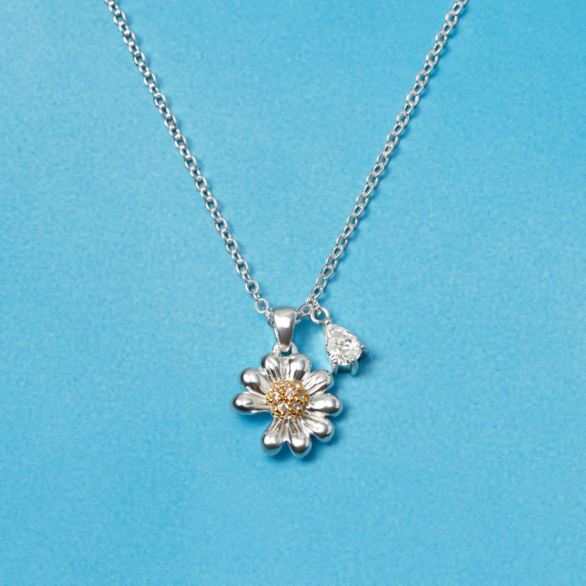 Dây Chuyền Bạc 925 Nụ Hoa Cúc Daisy - VCN43