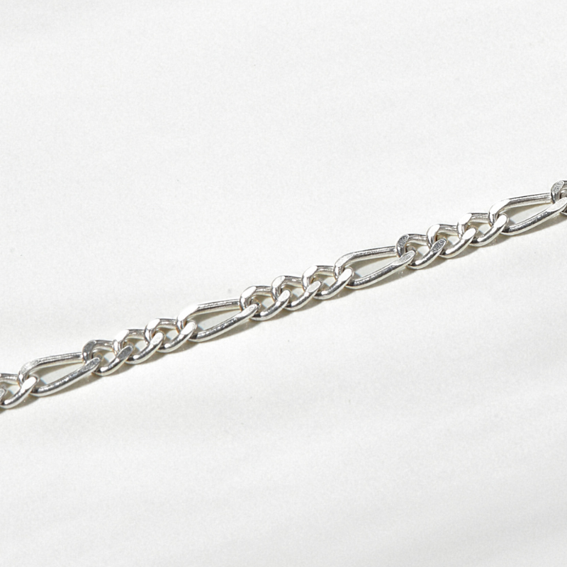 Dây Chuyền Bạc 925 Choker Xích Bạc Trơn Figaro - VCN01
